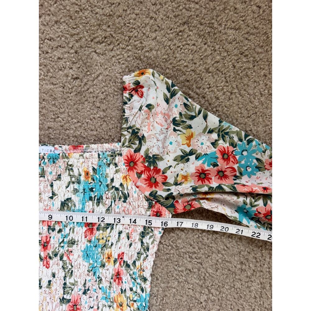 Baltic Born Marta Midi Floral Multicolor Smocked Dress - Picture 9 of 10